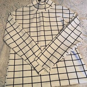 Amazon Brand Striped Turtleneck